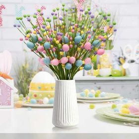 Easter Table Decor, 20 Pack Easter Egg Berry Stems Decorations for Tree, Artificial Flowers Picks for Wreath, Tree Ornaments Decorations for Home
