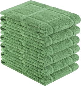 Premium Kitchen Towels 18"x28", 6 Pack Large Cotton 380 GSM Dish Towels, Soft and Absorbent Kitchen Hand Towels with Terry Grid Design