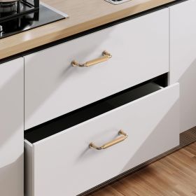 10 Pack Champagne Bronze Cabinet Pulls 3.75 Inch Kitchen Cabinet Handles Cabinet Hardware Kitchen Handles for Cabinets Cupboard Handles Dresser P