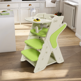 Multi functional Growing Up Dining chair,A high chair suitable for eating and feeding,Adjustable Height Toddler Tower