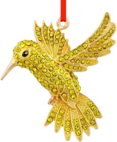 Hummingbird Ornament - Metal Bird Ornaments for Christmas Tree Gold Hummingbird Christmas Tree Ornaments Humming Bird Ornament Hanging Decor Keep