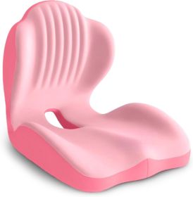 Ergonomic Seat Cushion, Office Chair Seat Cushions with L-Shaped Integrated Design, Memory Foam Orthopedic Cushion with Coccyx Hollow (Color: )