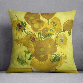 Another vase of sunflowers Cushion (Insert: Without Insert, size: 20" X 20")
